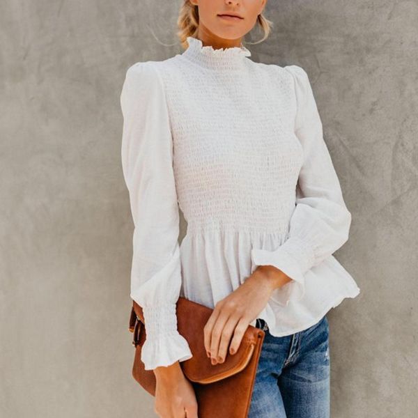 women's blouses & shirts women elegant butterfly sleeve blouse ladies casual ruffled neck solid color v femininas #4, White
women's blouses & shirts women elegant butterfly sleeve blouse ladies casual ruffled neck solid color v femininas #4, White