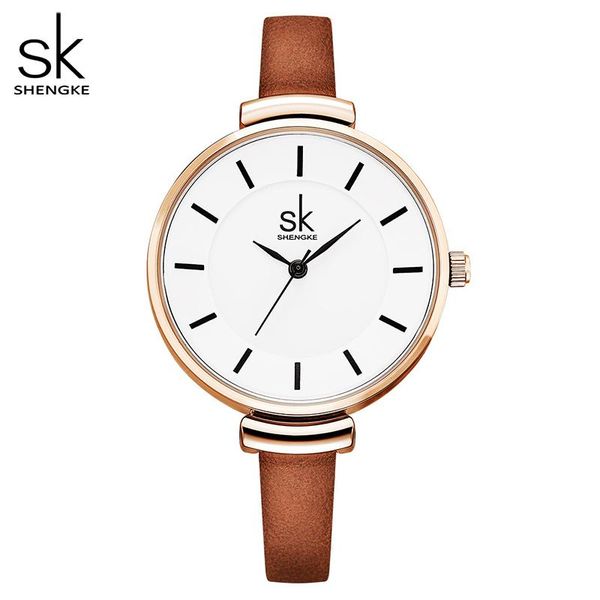 wristwatches shengke leather strap women watch casual thin band quartz wrist, Slivery;brown
wristwatches shengke leather strap women watch casual thin band quartz wrist, Slivery;brown