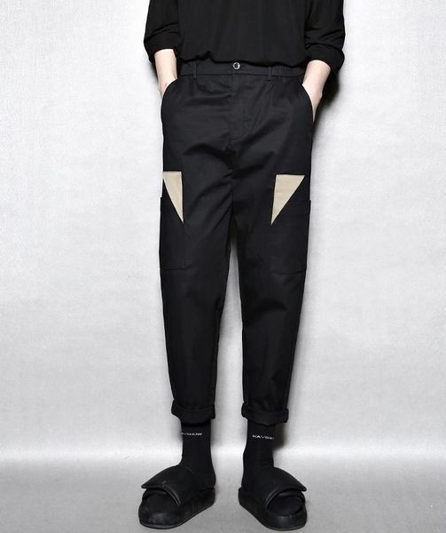 original design, personalized contrast color patch, multi-pocket overalls, loose tapered casual pants men's, Black
original design, personalized contrast color patch, multi-pocket overalls, loose tapered casual pants men's, Black