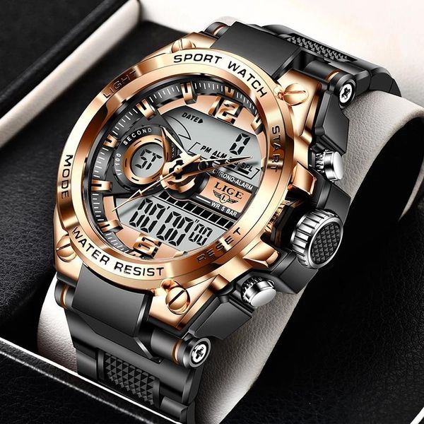 wristwatches lige sports men's watches military quartz watch men waterproof s male clock relogio masculino display, Slivery;brown
wristwatches lige sports men's watches military quartz watch men waterproof s male clock relogio masculino display, Slivery;brown