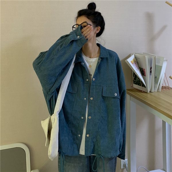 2021 spring female turn down collar single breasted minimalist loose solid color casual corduroy jacket coat 16w379, Black;brown
2021 spring female turn down collar single breasted minimalist loose solid color casual corduroy jacket coat 16w379, Black;brown