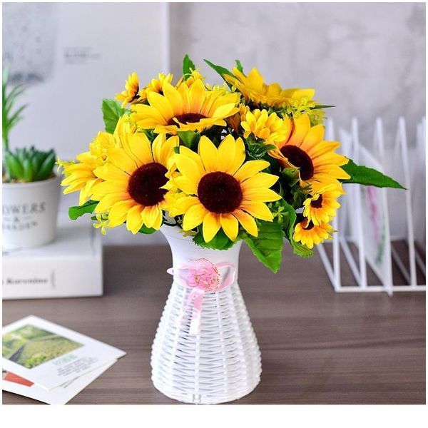 7pcs/lot 30cm artificial sunflowers bouquet for home wedding garden decor living room party table window decor gifts f jllidf
7pcs/lot 30cm artificial sunflowers bouquet for home wedding garden decor living room party table window decor gifts f jllidf