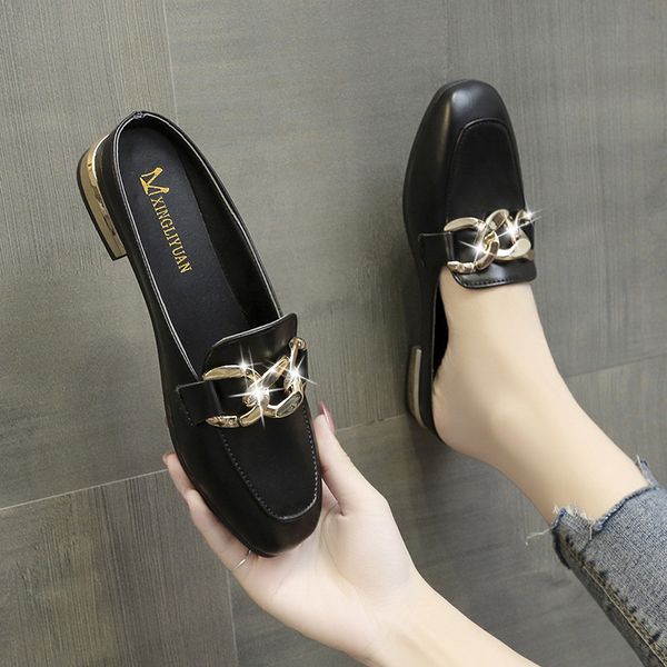sandals outono marca mules sapatos femininos corrente de metal conjunto plana senhoras chinelos do do pé quadrado sign luxo sandálias m8wl, Black
sandals outono marca mules sapatos femininos corrente de metal conjunto plana senhoras chinelos do do pé quadrado sign luxo sandálias m8wl, Black