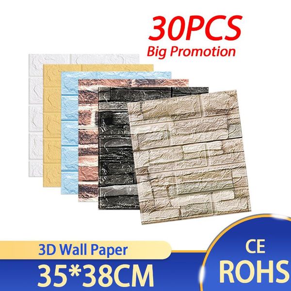 wallpapers 10/30pcs self-adhesive 3d brick wall paper diy waterproof foam wallsticker kids room kitchen roof ceiling background decals
wallpapers 10/30pcs self-adhesive 3d brick wall paper diy waterproof foam wallsticker kids room kitchen roof ceiling background decals