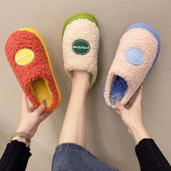 slippers crrcrrcrr women's winter fleeces cover toe light non-slip soft warm female home flat shoes plus size 45 women sliders, Black
slippers crrcrrcrr women's winter fleeces cover toe light non-slip soft warm female home flat shoes plus size 45 women sliders, Black