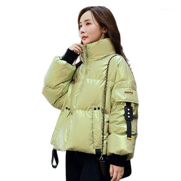 women's down & parkas parka 2021 winter shiny coats short stand collar loose puffer jacket women large size thick warm quilted coat, Black
women's down & parkas parka 2021 winter shiny coats short stand collar loose puffer jacket women large size thick warm quilted coat, Black