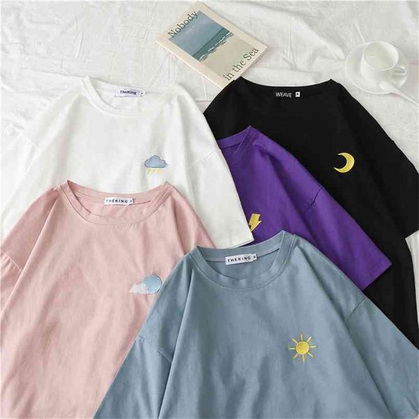 bf embroidered friend short sleeve t-shirt women ulzzang fashion loose casual tees female plus size summer 210601, White
bf embroidered friend short sleeve t-shirt women ulzzang fashion loose casual tees female plus size summer 210601, White