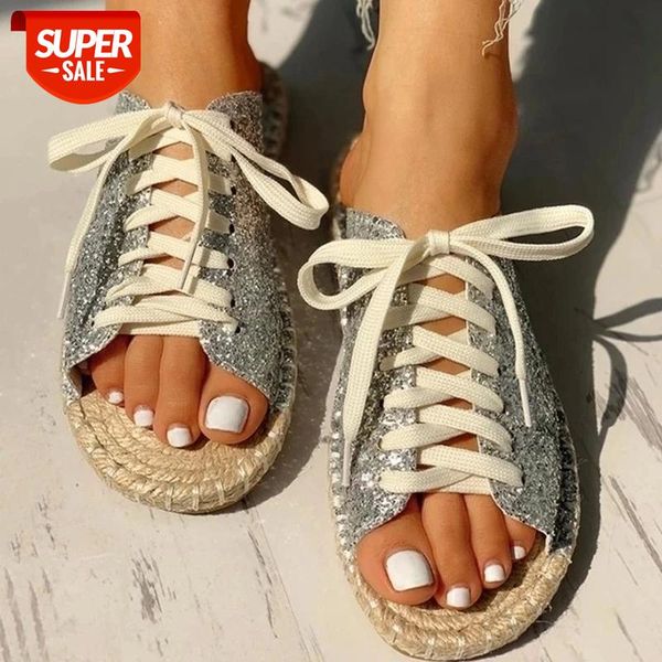puimentiua women slippers flat slides espadrille lace up hemp ladies sequine cloth straw female fashion summer casual shoes mule #ha9y, Black
puimentiua women slippers flat slides espadrille lace up hemp ladies sequine cloth straw female fashion summer casual shoes mule #ha9y, Black