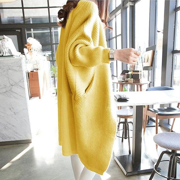 women's vests 2021 mid-length all-match cardigan women korean loose bat sleeve sweater autumn pocket jacket, Black;white
women's vests 2021 mid-length all-match cardigan women korean loose bat sleeve sweater autumn pocket jacket, Black;white