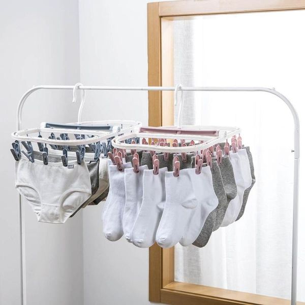 hangers & racks 28 clips foldable kids socks rack household plastic windproof underwear drying artifact
hangers & racks 28 clips foldable kids socks rack household plastic windproof underwear drying artifact