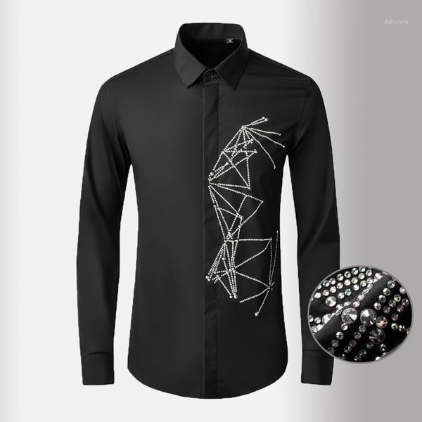 men's casual shirts pyramid diamond mens luxury long sleeve solid color party dress fashion slim fit royal male 4xl, White;black
men's casual shirts pyramid diamond mens luxury long sleeve solid color party dress fashion slim fit royal male 4xl, White;black