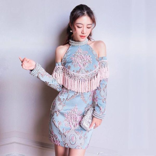 ethnic clothing modern vintage cheongsam party girl qipao dress, Red 
ethnic clothing modern vintage cheongsam party girl qipao dress, Red