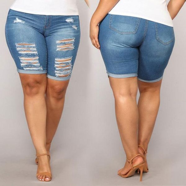 women's jeans denim shorts summer plus size 5xl fashion personality commuting worn out pants, Blue
women's jeans denim shorts summer plus size 5xl fashion personality commuting worn out pants, Blue