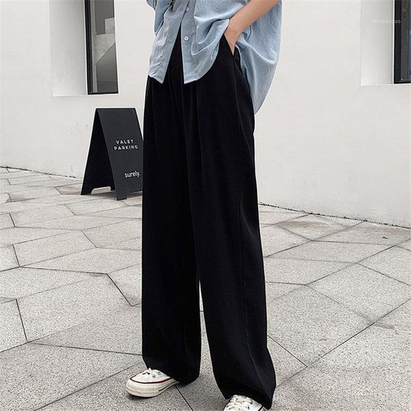 women's pants & capris hzirip 2021 streetwear thin chic plus size wide leg spring stylish solid women brief all match korean office lad, Black;white
women's pants & capris hzirip 2021 streetwear thin chic plus size wide leg spring stylish solid women brief all match korean office lad, Black;white