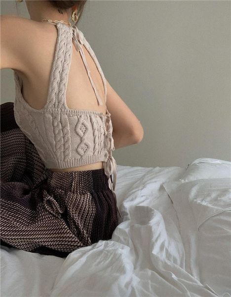 women's two piece pants knitted halter camisole women ins striped high waist straight wide leg draping mopping fashion two-piece suit, White
women's two piece pants knitted halter camisole women ins striped high waist straight wide leg draping mopping fashion two-piece suit, White