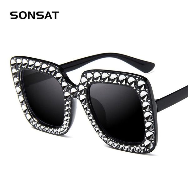 sunglasses sonsat 2021 designer ladies oversized square women diamond frame mirror sun glasses for female, White;black
sunglasses sonsat 2021 designer ladies oversized square women diamond frame mirror sun glasses for female, White;black