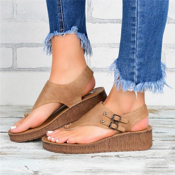 2021 new women summer shoes fashion wedge heel clip toe feet roman buckle large size female sandals comfortable sandalias mujer, Black
2021 new women summer shoes fashion wedge heel clip toe feet roman buckle large size female sandals comfortable sandalias mujer, Black