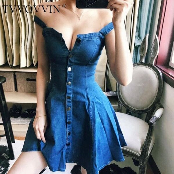 casual dresses tvvovvin low chest fashion high waist a-line single row buttons backless base denim sling tank mini dress xccq, Black;gray
casual dresses tvvovvin low chest fashion high waist a-line single row buttons backless base denim sling tank mini dress xccq, Black;gray
