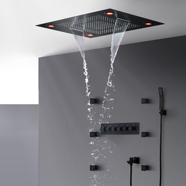 bathroom shower sets matte black faucets set luxury systems ceiling mounted led and cold bathtub thermostatic mixer
bathroom shower sets matte black faucets set luxury systems ceiling mounted led and cold bathtub thermostatic mixer