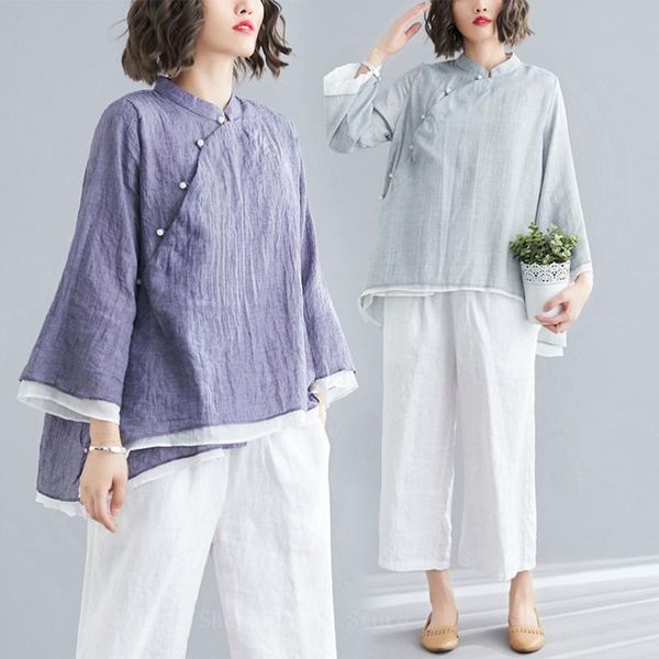 ethnic clothing qipao traditional chinese women tai chi chiffon tang suit costume female linen shirt long sleeve blouse, Red
ethnic clothing qipao traditional chinese women tai chi chiffon tang suit costume female linen shirt long sleeve blouse, Red