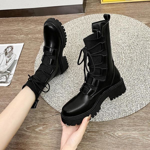 boots 2021 fashion lacing casual women's autumn winter middle tube motorcycle outdoor, Black
boots 2021 fashion lacing casual women's autumn winter middle tube motorcycle outdoor, Black
