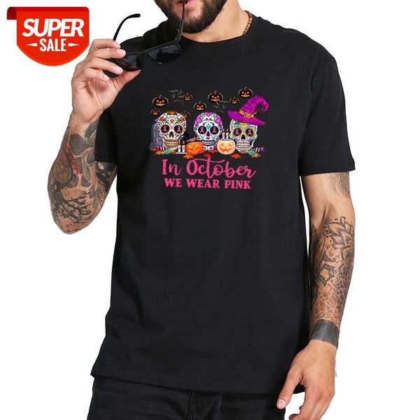 in october we wear pink sugar skull t-shirt breast cancer t shirt 100% cotton soft basic tee #km40, White;black
in october we wear pink sugar skull t-shirt breast cancer t shirt 100% cotton soft basic tee #km40, White;black