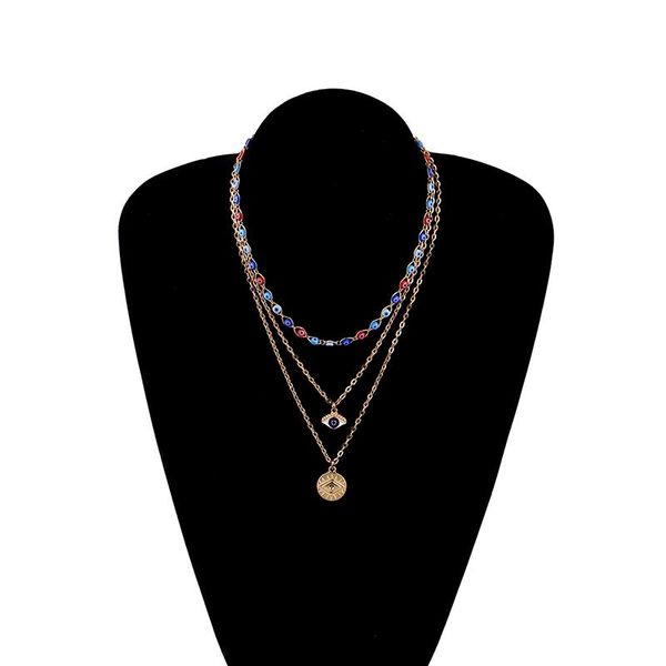 chains greek eye necklace vintage evil pendant long necklaces for women female party jewelry gifts multi-layer lb, Silver
chains greek eye necklace vintage evil pendant long necklaces for women female party jewelry gifts multi-layer lb, Silver