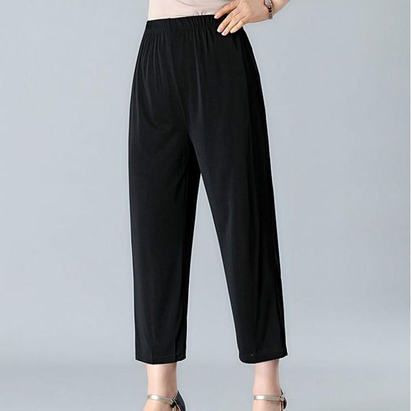 women's pants & capris spring summer middle age women fashion plus size l-5xl mother clothing elastic waist print loose casual trousers, Black;white
women's pants & capris spring summer middle age women fashion plus size l-5xl mother clothing elastic waist print loose casual trousers, Black;white
