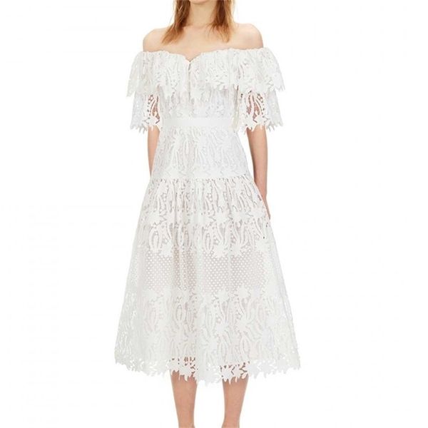 off shoulder strapless midi party dresses women runway designer summer floral hollow out lace dress 210603, Black;gray
off shoulder strapless midi party dresses women runway designer summer floral hollow out lace dress 210603, Black;gray