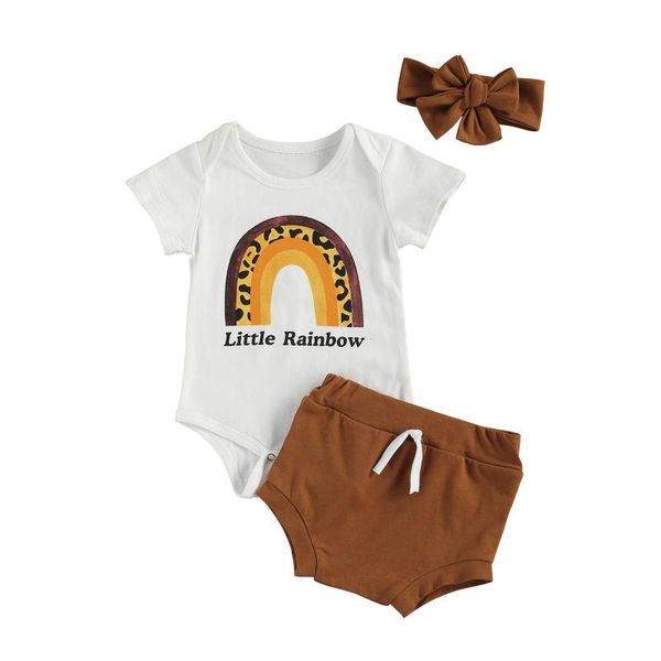 infant baby boys girls clothes sets short sleeve rainbow print romper shorts headband 3pcs, White
infant baby boys girls clothes sets short sleeve rainbow print romper shorts headband 3pcs, White