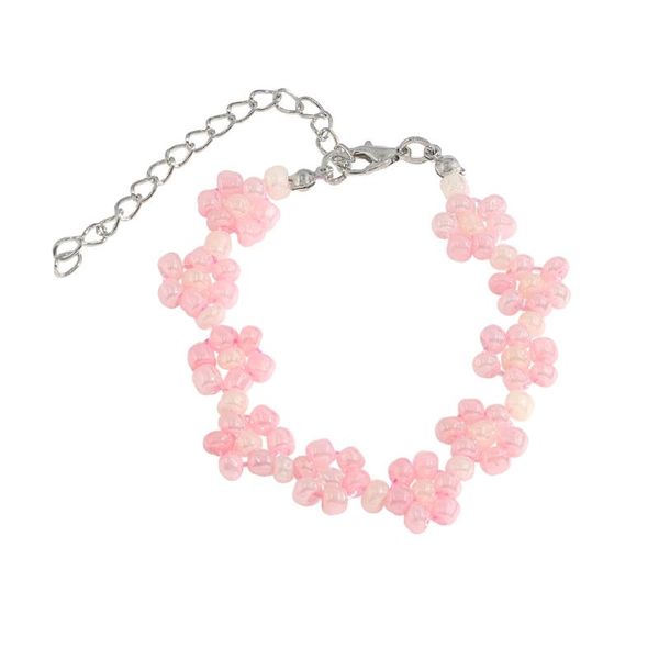 charm bracelets ladyfirsy fashion simple flower beaded for women pink-color acrylic daisy jewelry party accessories gift, Golden;silver
charm bracelets ladyfirsy fashion simple flower beaded for women pink-color acrylic daisy jewelry party accessories gift, Golden;silver
