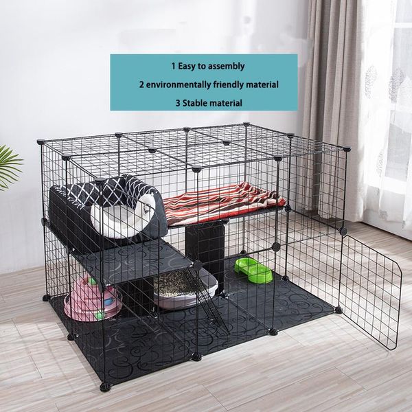 papipet diy cat cage home indoor easy assembly cat villa stable iron house fence original building three floors
papipet diy cat cage home indoor easy assembly cat villa stable iron house fence original building three floors