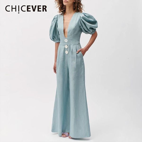 women's jumpsuits & rompers chicever casual loose v neck lantern half sleeve high waist flare pants lace up jumpsuit female 2021 tide, Black;white
women's jumpsuits & rompers chicever casual loose v neck lantern half sleeve high waist flare pants lace up jumpsuit female 2021 tide, Black;white