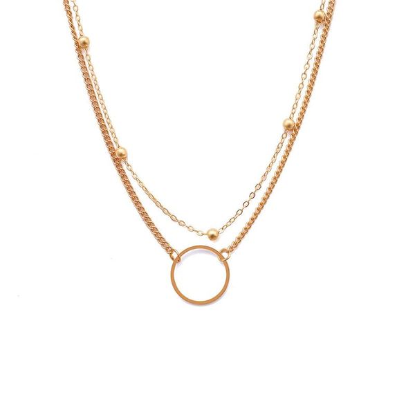 pendant necklaces 2021 vintage classic double-layer bead chain hollow circle necklace party jewelry accessories for women wholesale, Silver
pendant necklaces 2021 vintage classic double-layer bead chain hollow circle necklace party jewelry accessories for women wholesale, Silver