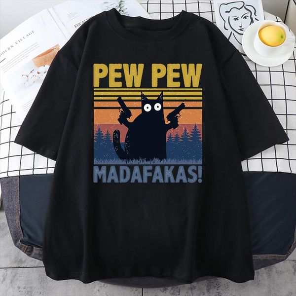 pew madafakas cute black cats mens t shirts printing fashion brand oversize for men casual short sleeve, White;black
pew madafakas cute black cats mens t shirts printing fashion brand oversize for men casual short sleeve, White;black