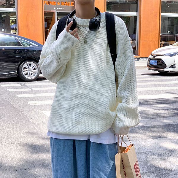 2021 new winter sweater men's warm fashion solid color casual knitted pullover men wild knitting sweaters mens clothes -3xl 7hic, White;black
2021 new winter sweater men's warm fashion solid color casual knitted pullover men wild knitting sweaters mens clothes -3xl 7hic, White;black