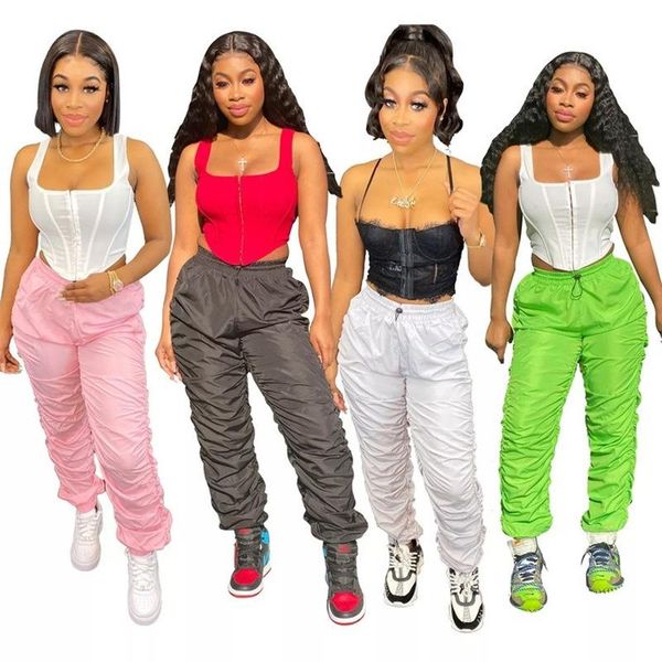 women's pants & capris pleated sports women casual stacked sweatpants slim jogger long lady trousers fitness bottoms, Black;white
women's pants & capris pleated sports women casual stacked sweatpants slim jogger long lady trousers fitness bottoms, Black;white