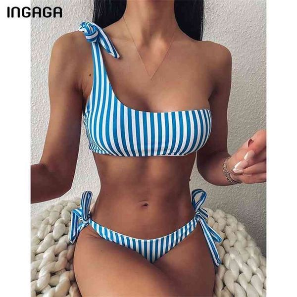 ingaga bikinis swimsuits women swimwear shoulder biquini up bathing suits striped printing swim suit, White;black
ingaga bikinis swimsuits women swimwear shoulder biquini up bathing suits striped printing swim suit, White;black