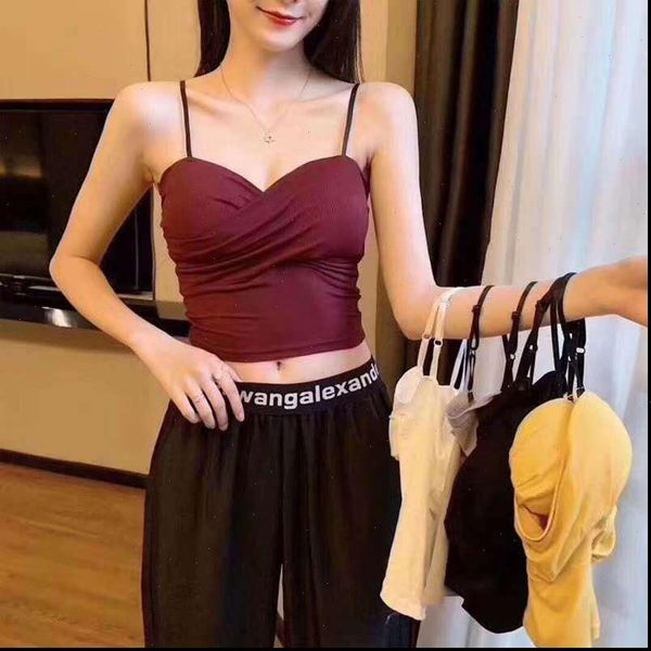 tank summer crop women crop 2021 new women tank vest short crop tees, White