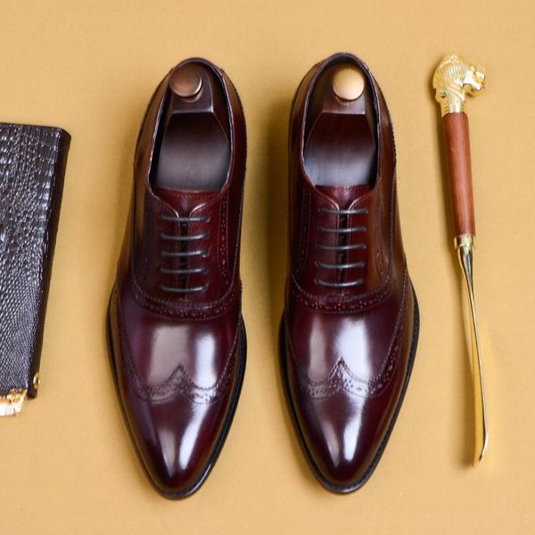 Genuine Leather Brogue Carved Dress Oxfords Shoes Fashion Vintage Retro Party Formal Business Social Wedding Shoes for Men A76, Black
Genuine Leather Brogue Carved Dress Oxfords Shoes Fashion Vintage Retro Party Formal Business Social Wedding Shoes for Men A76, Black