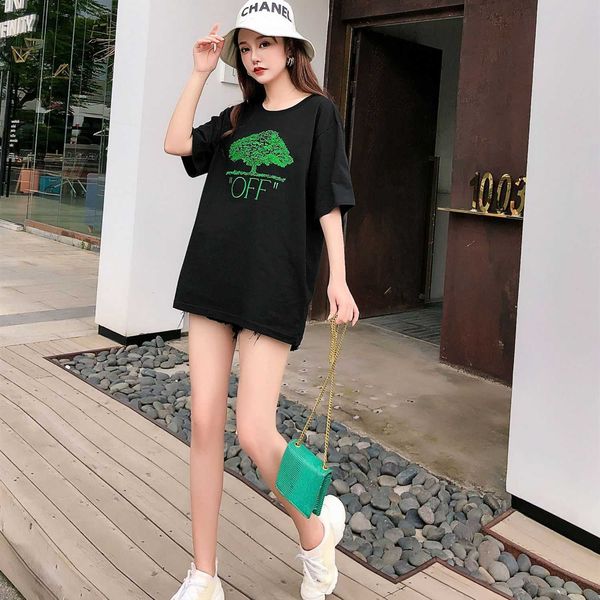 summer new 2021 short sleeve fashion brand tree of life embroidery casual loose t-shirt, White;black
summer new 2021 short sleeve fashion brand tree of life embroidery casual loose t-shirt, White;black
