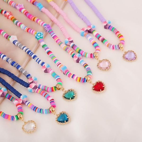 pendant necklaces bohemian multicolor crystal heart necklace for women fashion trend jewelry, Silver
pendant necklaces bohemian multicolor crystal heart necklace for women fashion trend jewelry, Silver