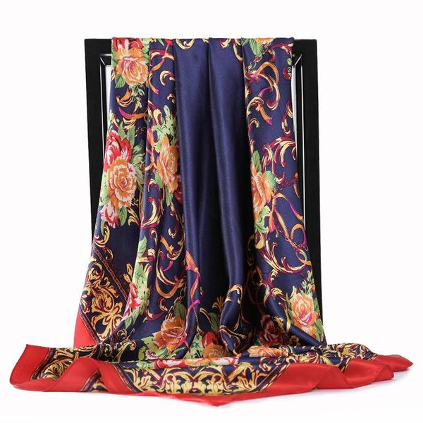 scarves 2021 spring print large hijab sunscreen silk satin hair scarf fashion kerchief neck female 90x90cm square shawls, Blue;gray
scarves 2021 spring print large hijab sunscreen silk satin hair scarf fashion kerchief neck female 90x90cm square shawls, Blue;gray