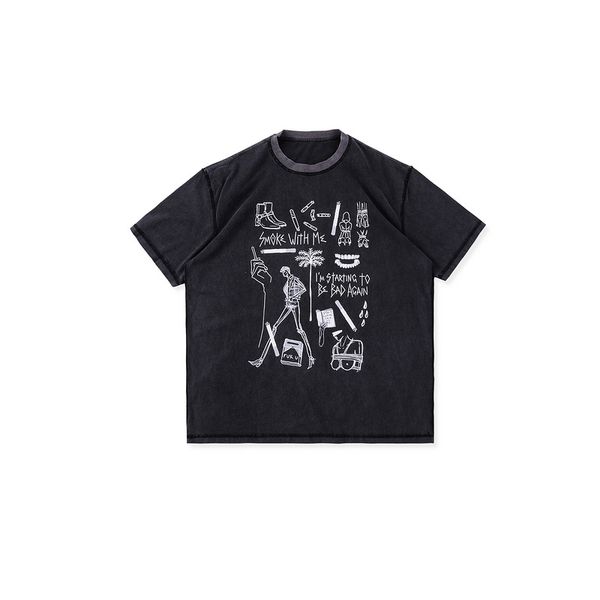 2021 new t-shirt 5ayd, White;black