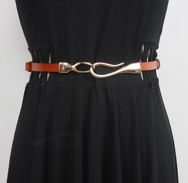 belts women's runway fashion genuine leather cummerbunds female dress coat corsets waistband decoration narrow belt r3523, Black;brown
belts women's runway fashion genuine leather cummerbunds female dress coat corsets waistband decoration narrow belt r3523, Black;brown