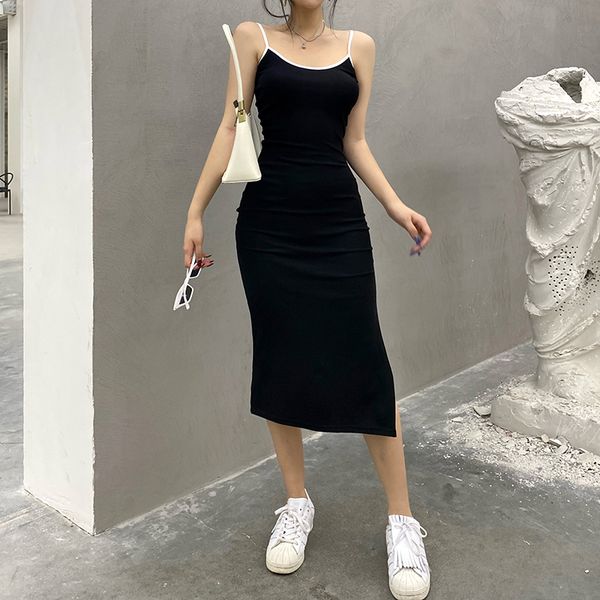 summer streetwear casual basic knitted long dress for women sleeveless gothic patchwork bodycon dresses harajuku, Black;gray
summer streetwear casual basic knitted long dress for women sleeveless gothic patchwork bodycon dresses harajuku, Black;gray