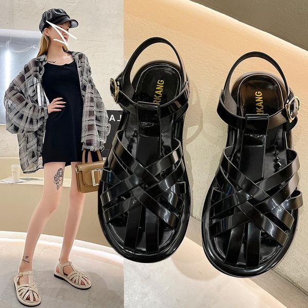 sandals closed toe cross-shoes muffins shoe all-match 2021 women's suit female beige strappy heels flat low black buckle gi
sandals closed toe cross-shoes muffins shoe all-match 2021 women's suit female beige strappy heels flat low black buckle gi