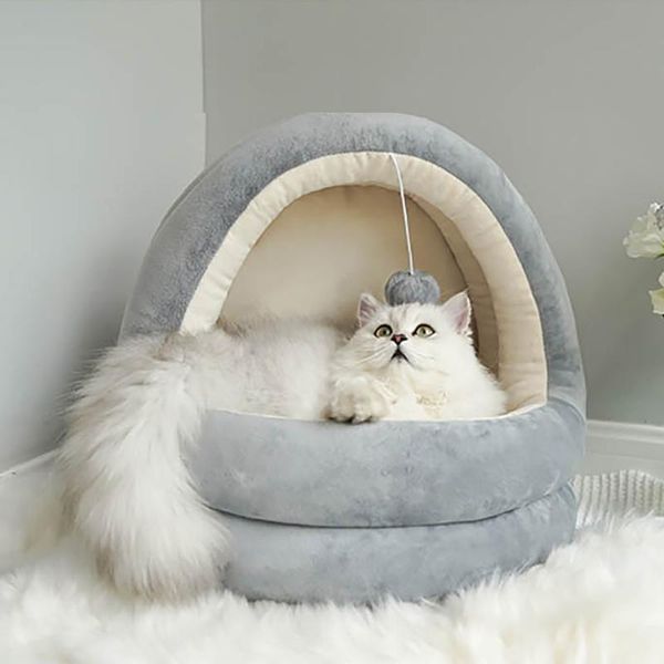 cat beds & furniture warming cave bed house pet sleeping bag for small dog cats hamster soft removable mat nest houses with a playing ball 2
cat beds & furniture warming cave bed house pet sleeping bag for small dog cats hamster soft removable mat nest houses with a playing ball 2