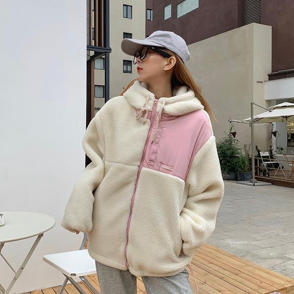 women's fur & faux women 2021 winter fashion loose hooded jackets female patchwork thick warm coats ladies lamb overcoats y898, Black
women's fur & faux women 2021 winter fashion loose hooded jackets female patchwork thick warm coats ladies lamb overcoats y898, Black