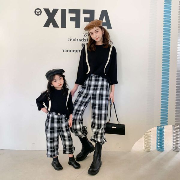 play net red parent-child cloth together spring and summer new daughter mother child casual digner's strap long sleeve t-shirt, Blue
play net red parent-child cloth together spring and summer new daughter mother child casual digner's strap long sleeve t-shirt, Blue